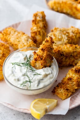 Fish Sticks with Tartar Sauce