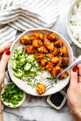 Korean Salmon Rice Bowl