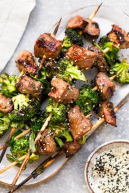 Beef and Broccoli Skewers