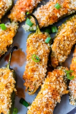 Baked Buffalo Chicken Jalapeno Poppers