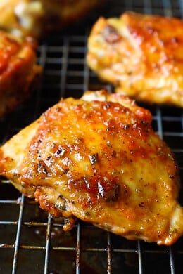 Crispy Baked Chicken Thighs