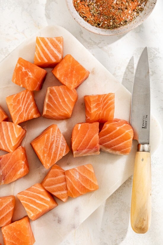 raw salmon