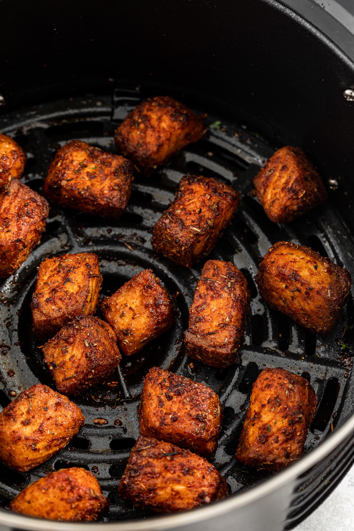 Blackended Air Fryer Salmon Bites