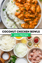 Coconut Chicken Rice Bowl