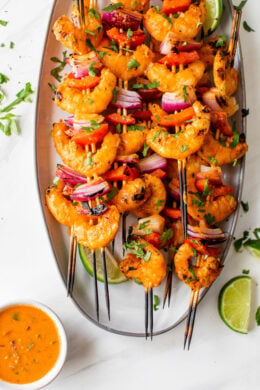 Red Curry Shrimp Skewers