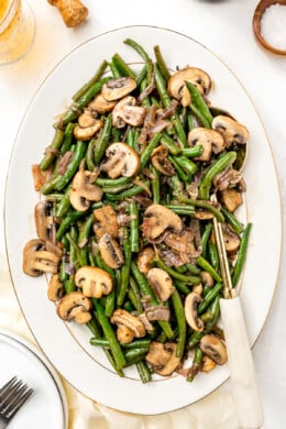 Green Beans with Mushrooms