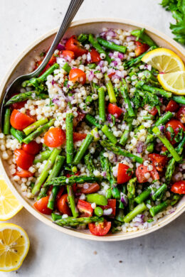 Lemon Asparagus Couscous Salad