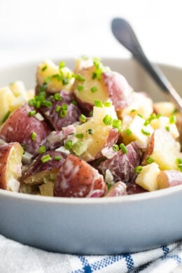 Baby Red Potato Salad with Apples