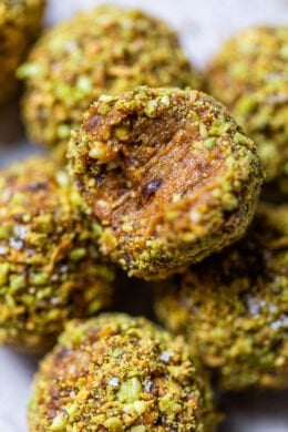 Pumpkin Pistachio Energy Balls