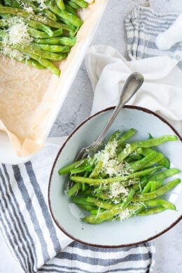 Roasted Parmesan Green Beans