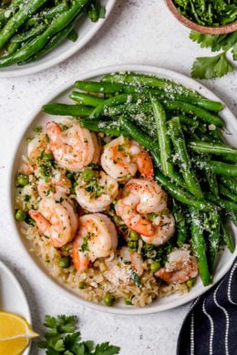 This Shrimp, Peas and Rice dish.