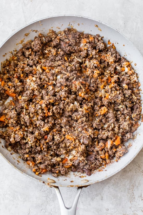 Sloppy Joe meat with veggies