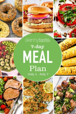 Meal plan images for the week