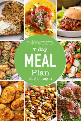 Meal plan images for the week